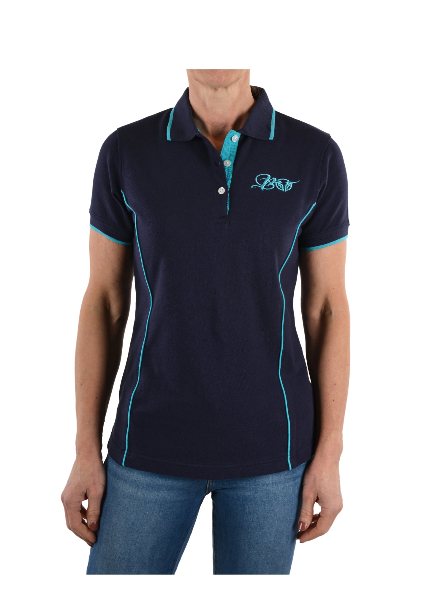Bullzye Ladies Piped Polo - B1S2507094
