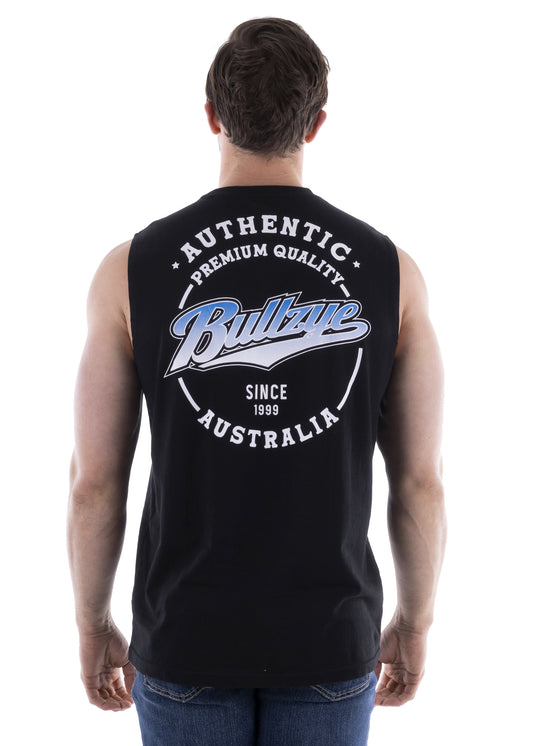 Bullzye Mens Overlay Muscle Tank - Black - B2S1510186 - On Sale