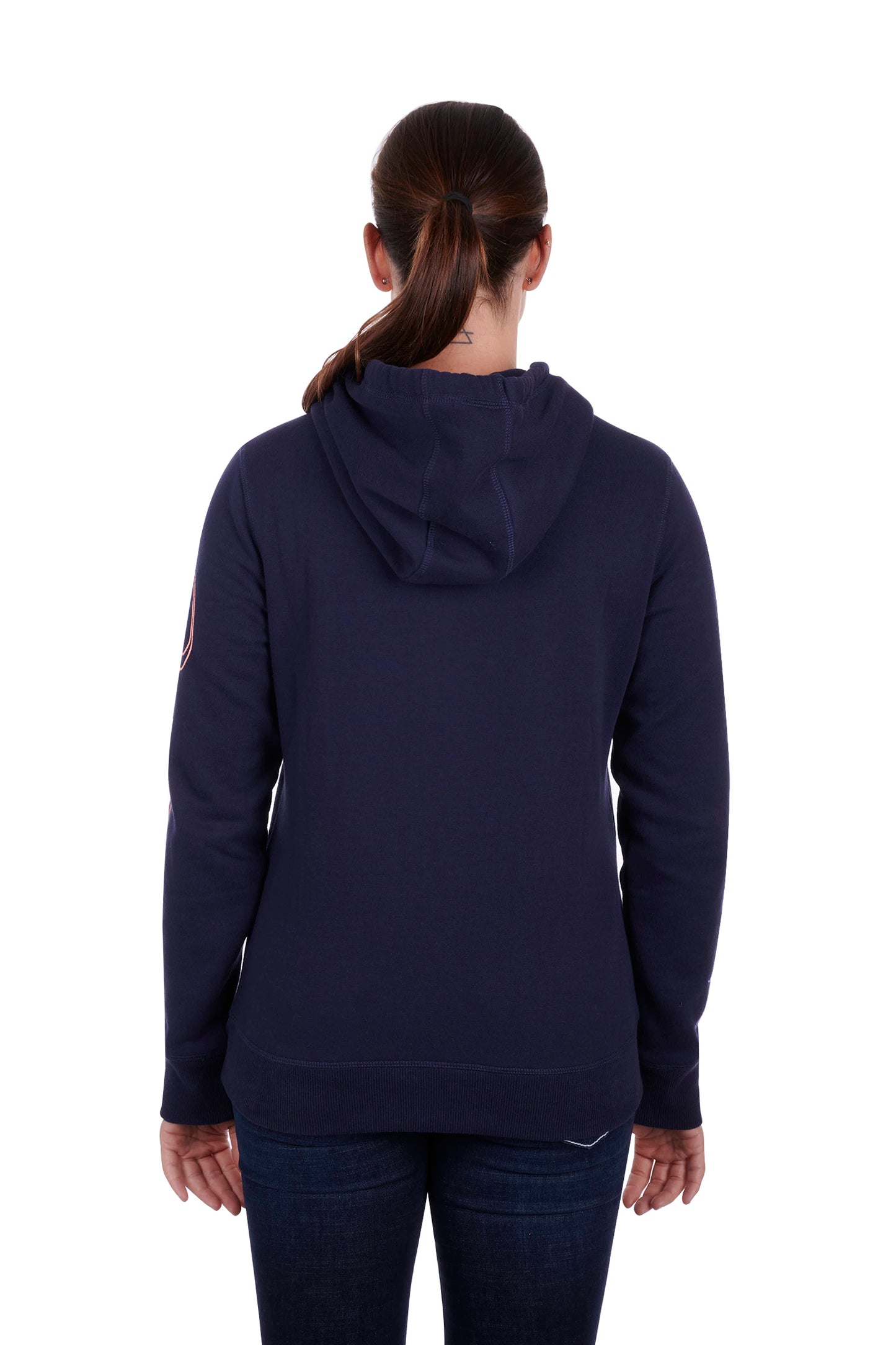 Bullzye Ladies Argyle Pullover Hoodie - Dark Navy  - ON SALE