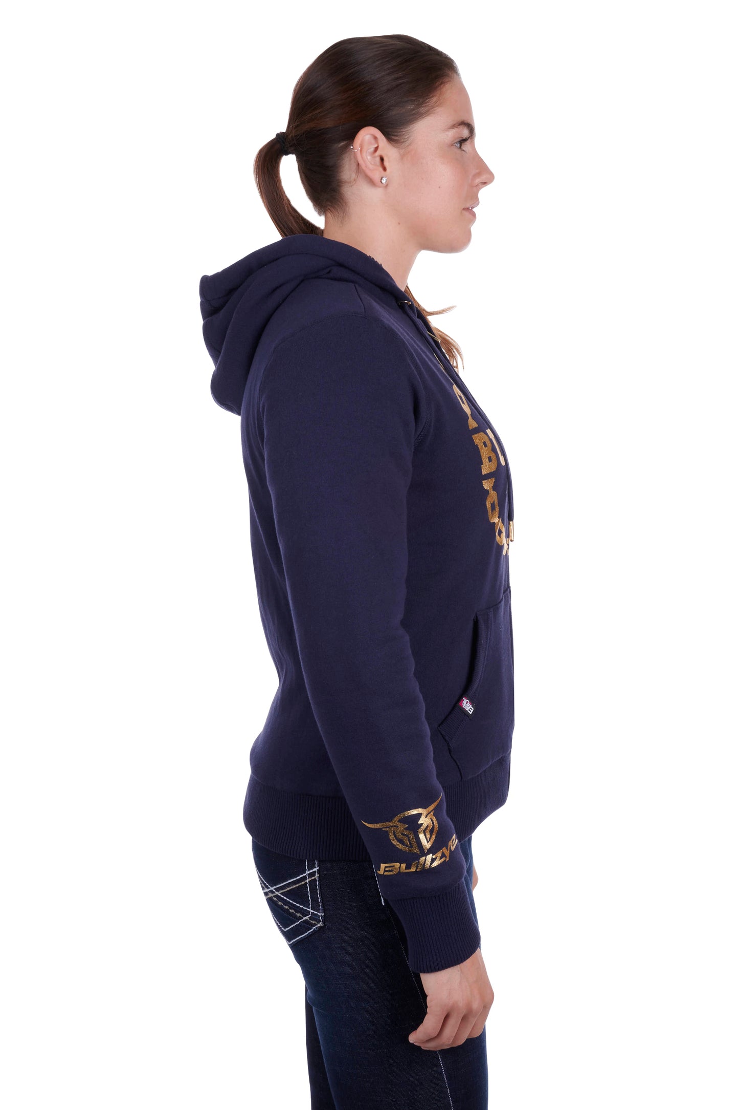 Bullzye Ladies Kamala Zip Through Hoodie - Dark Navy - ON SALE