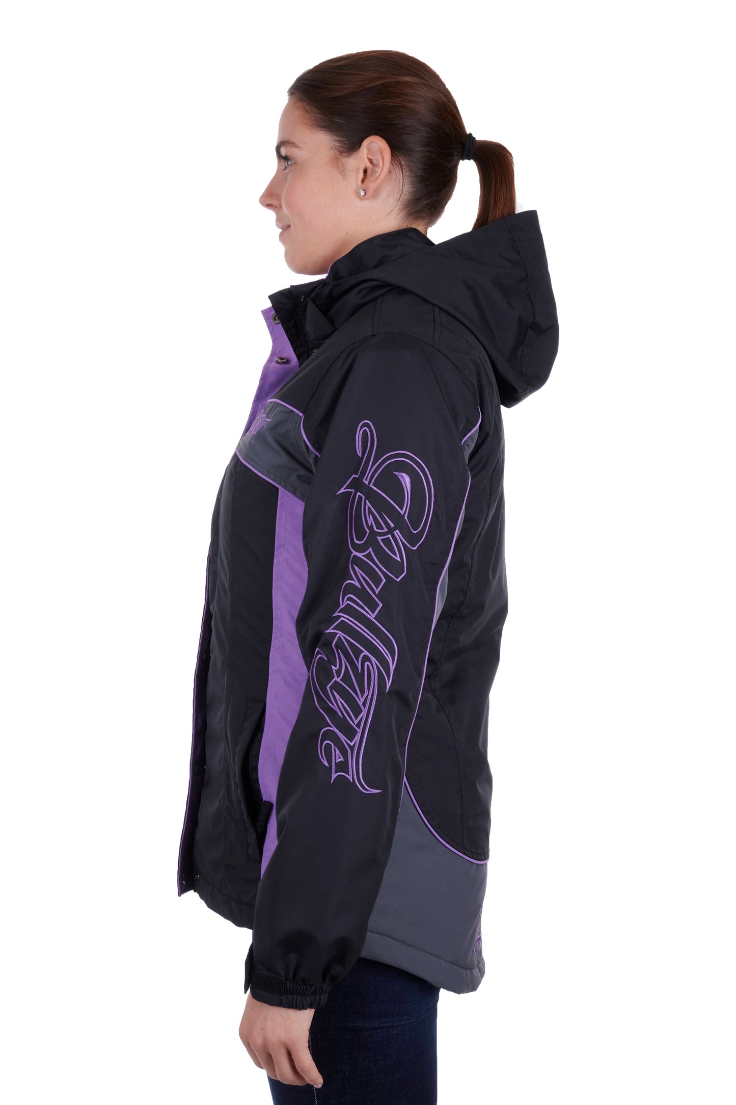 Bullzye Ladies Carla Jacket - Black/Purple - ON SALE