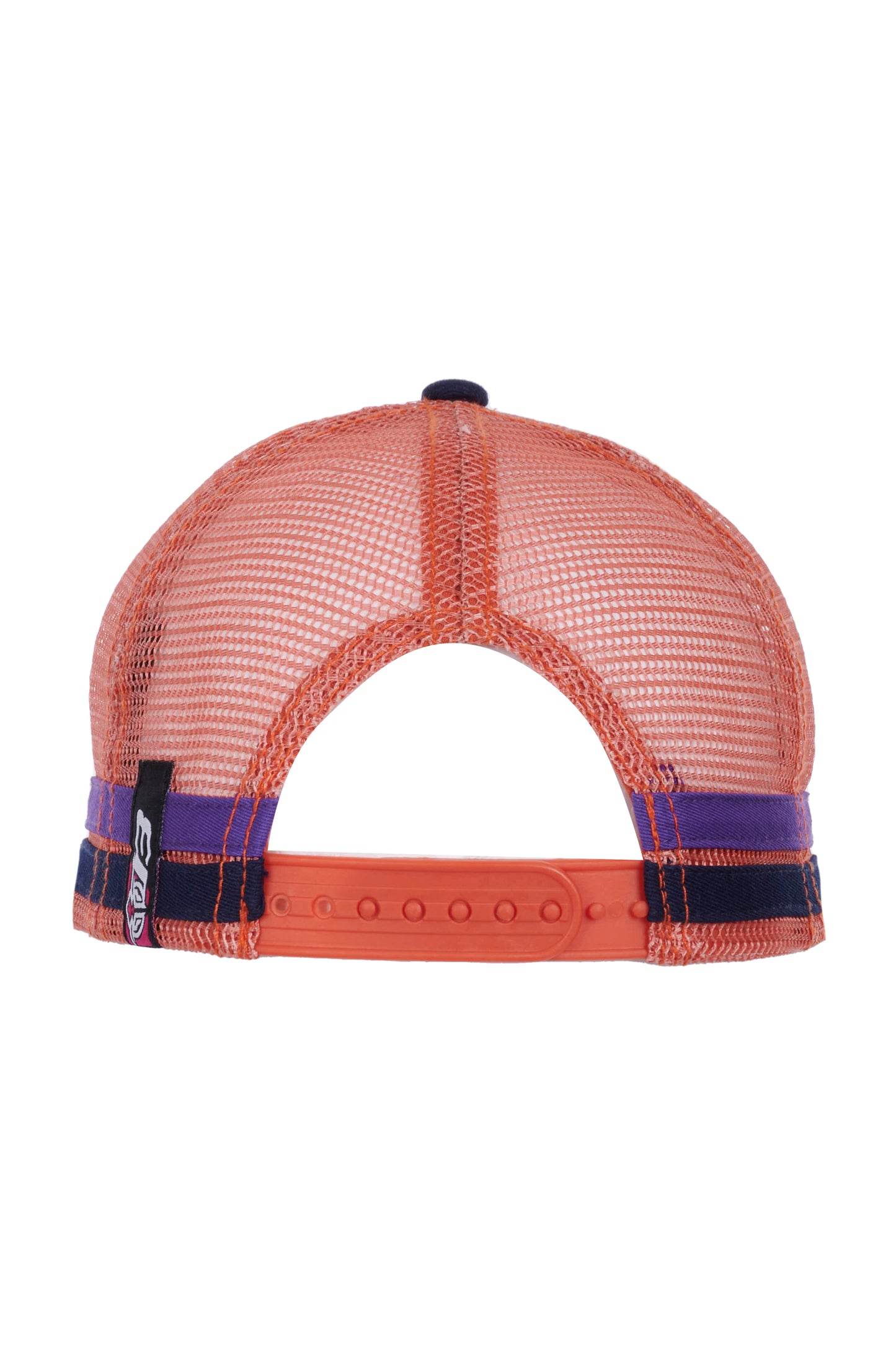 Bullzye Kids Argyle Trucker Cap - Dark Navy/Melon - B3W5920CAP