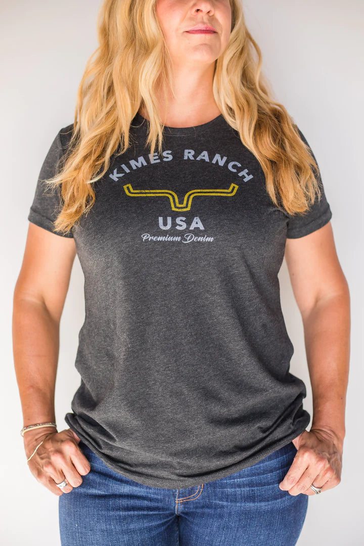 Kimes Ranch Ladies Arch T Shirt - BLACK