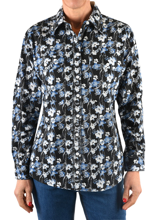 Hard Slog Ladies Full Plkt L/S Shirt - H2S2101057