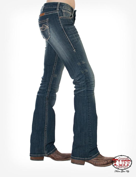 Cowgirl Tuff Down To Earth Ladies Jeans