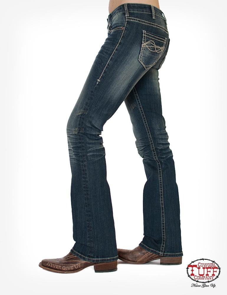 Cowgirl Tuff Down To Earth Ladies Jeans