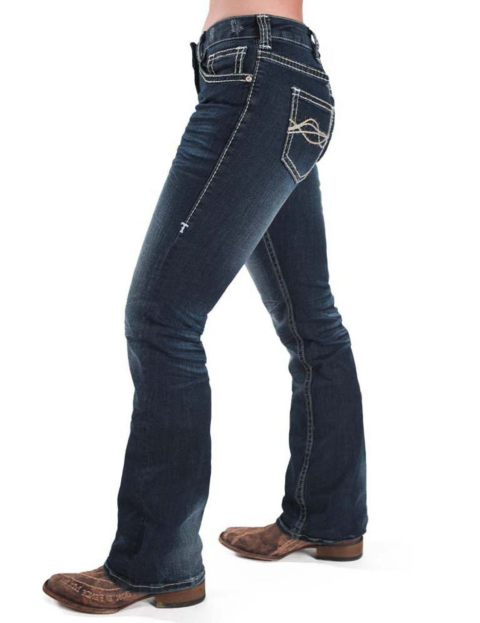 Cowgirl Tuff Ladies Jeans - Mid Rise - High Standard