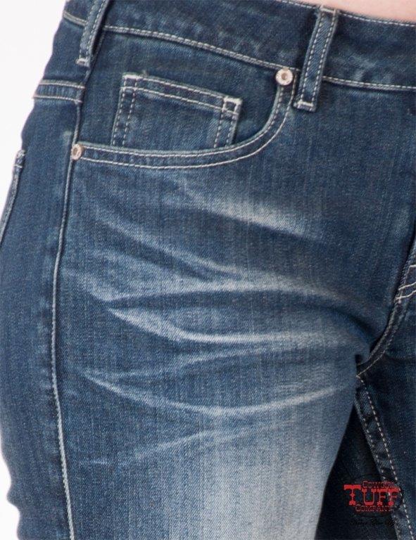 Cowgirl Tuff Ladies Stampede Jeans - Tuff Flex - Natural Waist Fit