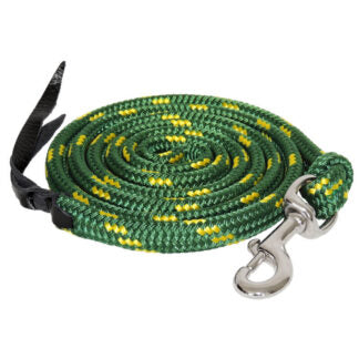 Toowoomba Saddlery Pro Series Rope Lead - Green/Gold - LEADTSPRO08