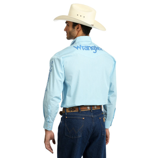 Wrangler Mens Western Logoprint L/S Shirt