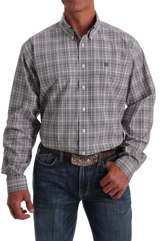 Cinch Mens Plaid L/S Shirt - MTW1105044