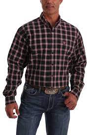 Cinch Mens Plaid L/S Shirt - MTW1105045