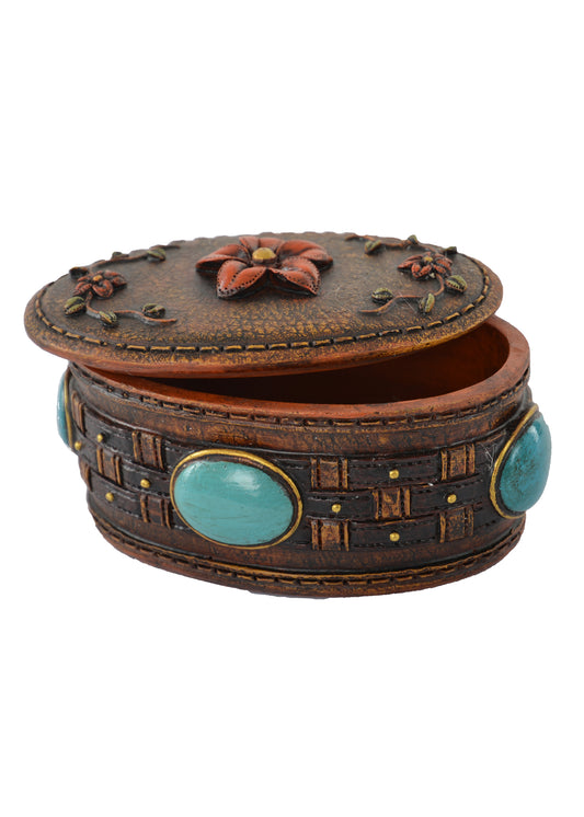 Pure Western Concho and Flower Jewellery Box  - P1S1945GFT