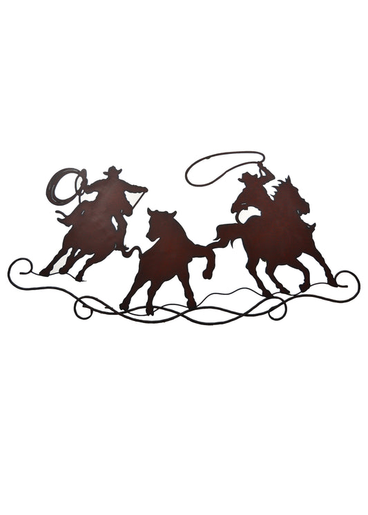 Pure Western Cowboy Metal Cut Out Wall Hanging