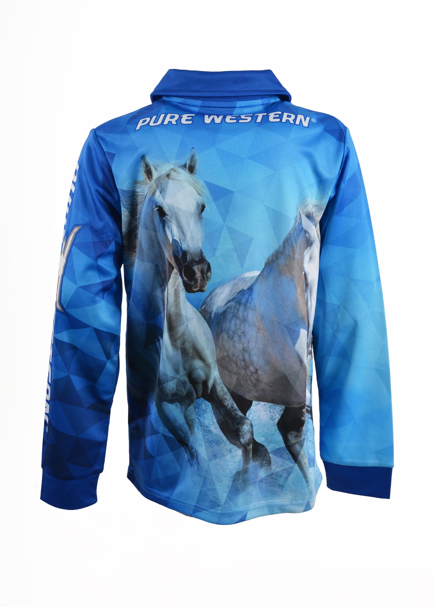 Pure Western Girls Rhinestone Rider L/S Fishing Shirt - P1S5500620 - ON SALE