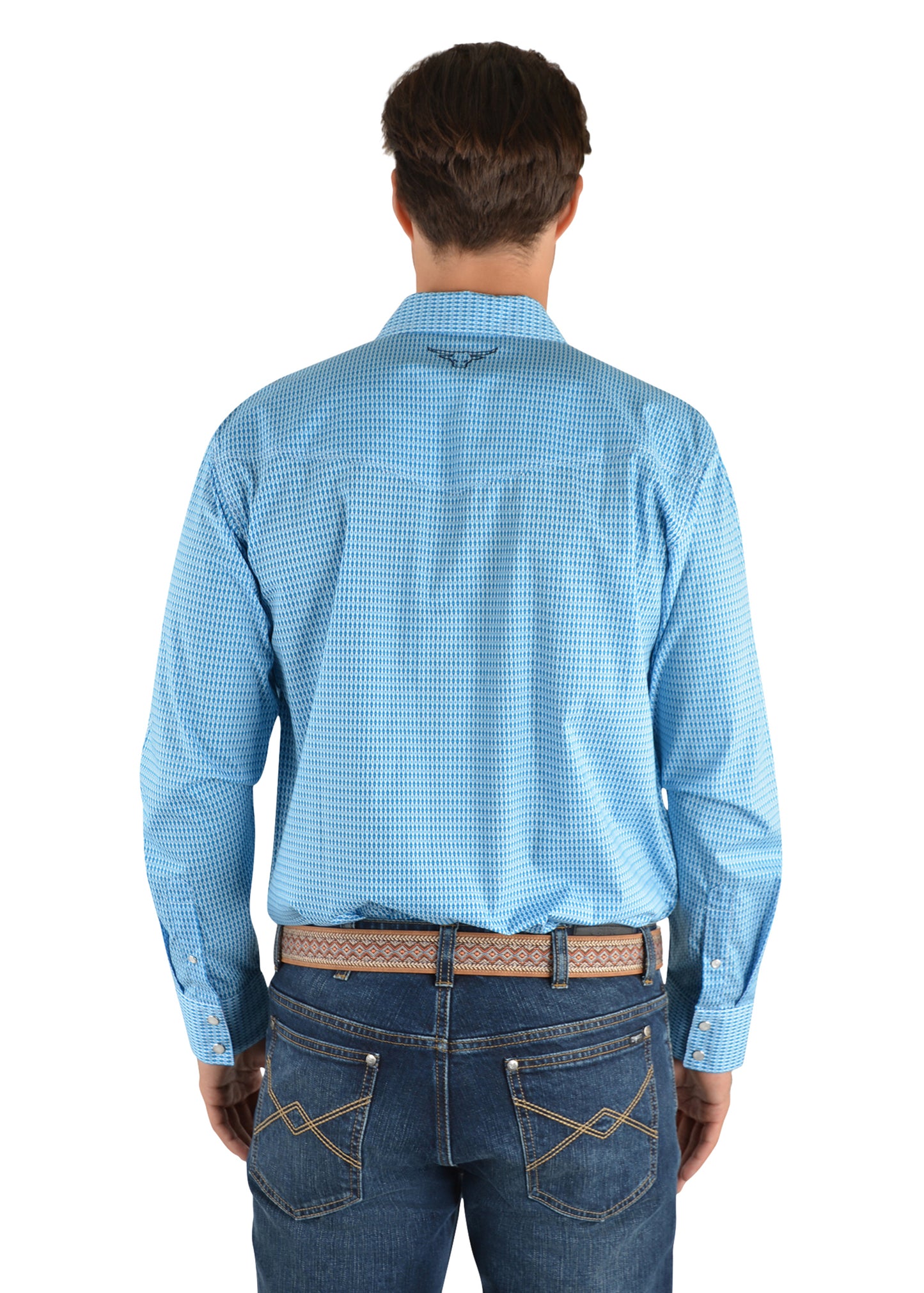 Pure Western Mens Brent Print Western L/S Shirt - P2S1100583