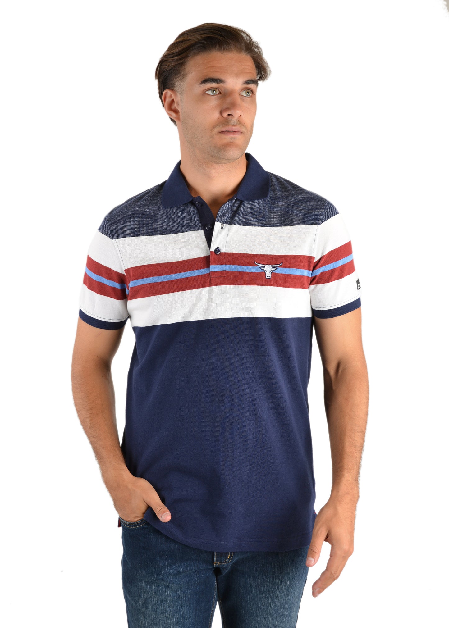 Pure Western Mens Hugh S/S Polo - P2S1505602