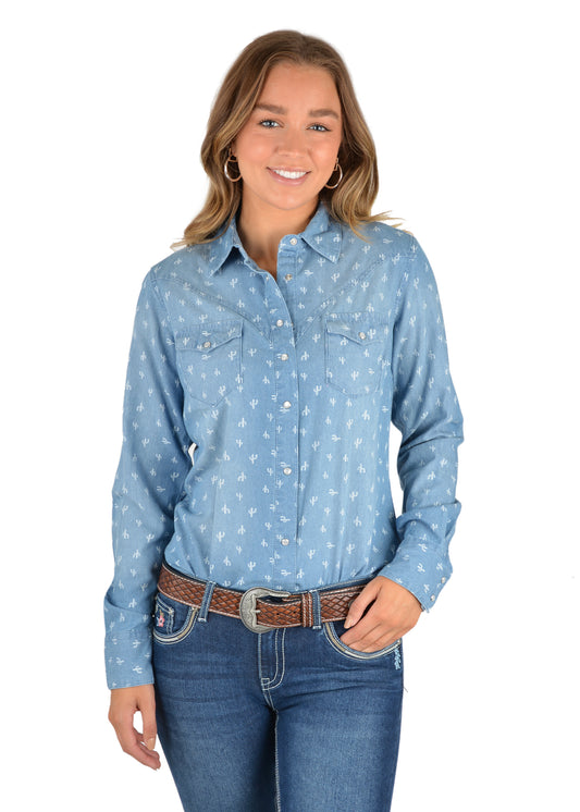 Pure Western Ladies L/S Shirt - P2S2127627