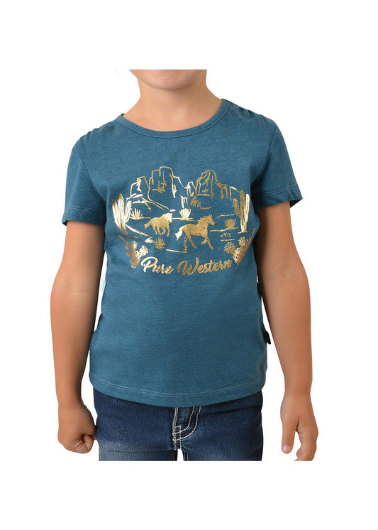 Pure Western Girls Etta Short Sleeve Tee - P2S5505637