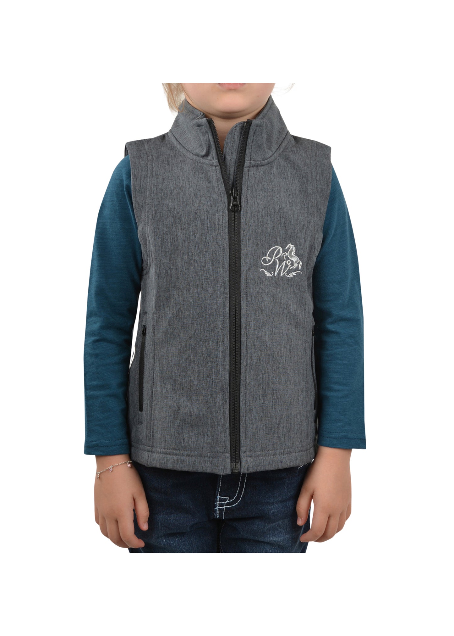 Pure Western Girls Shirley Soft Shell Vest- P2W5603556 - On Sale