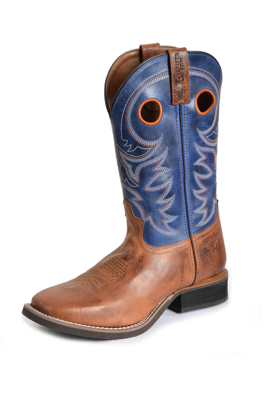 Pure Western Mens Austin Boot - Rust/Oiled Blue - P3W18215