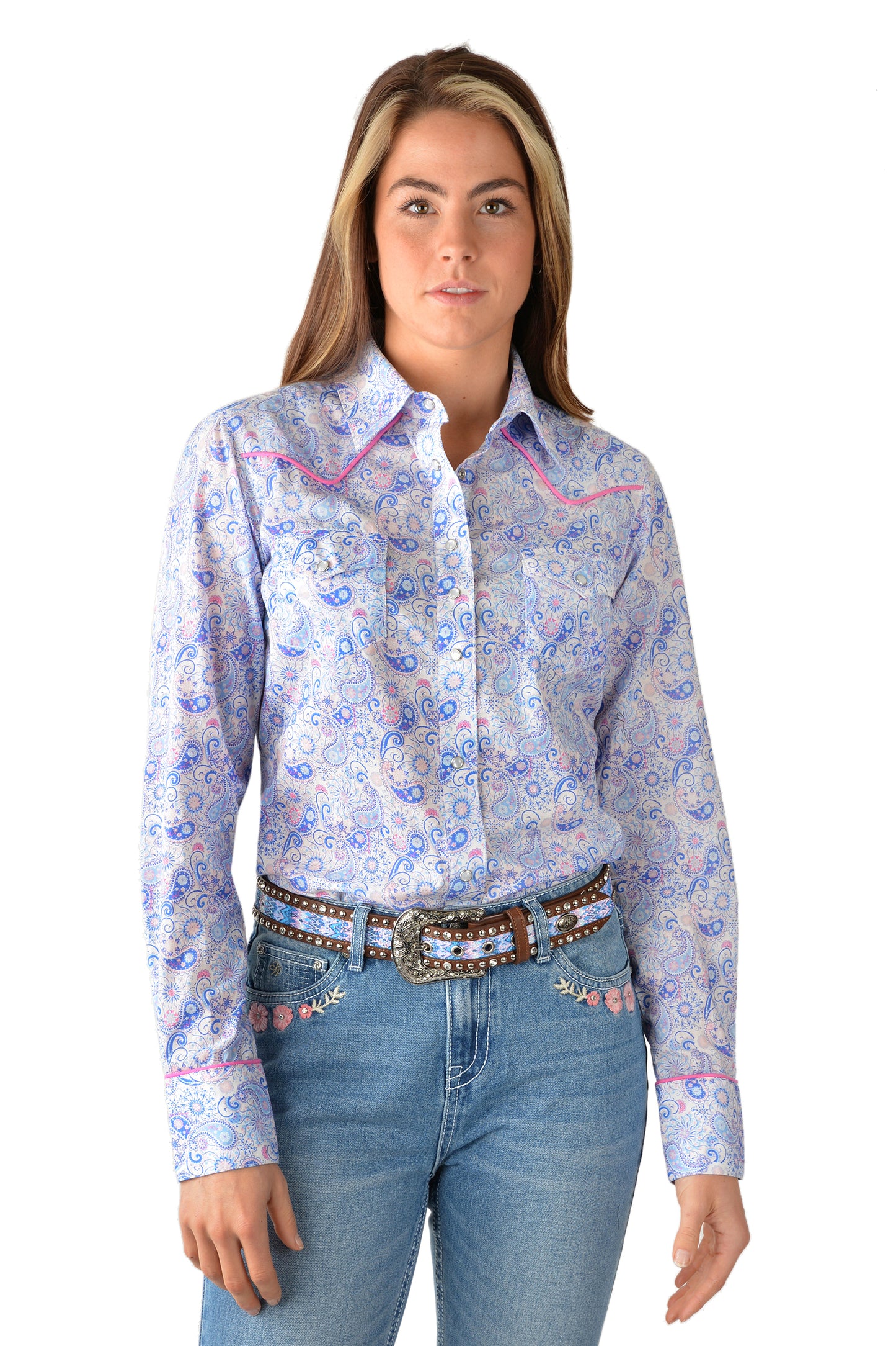 Pure Western Ladies Willow Print Western L/S Shirt - P3W2127712
