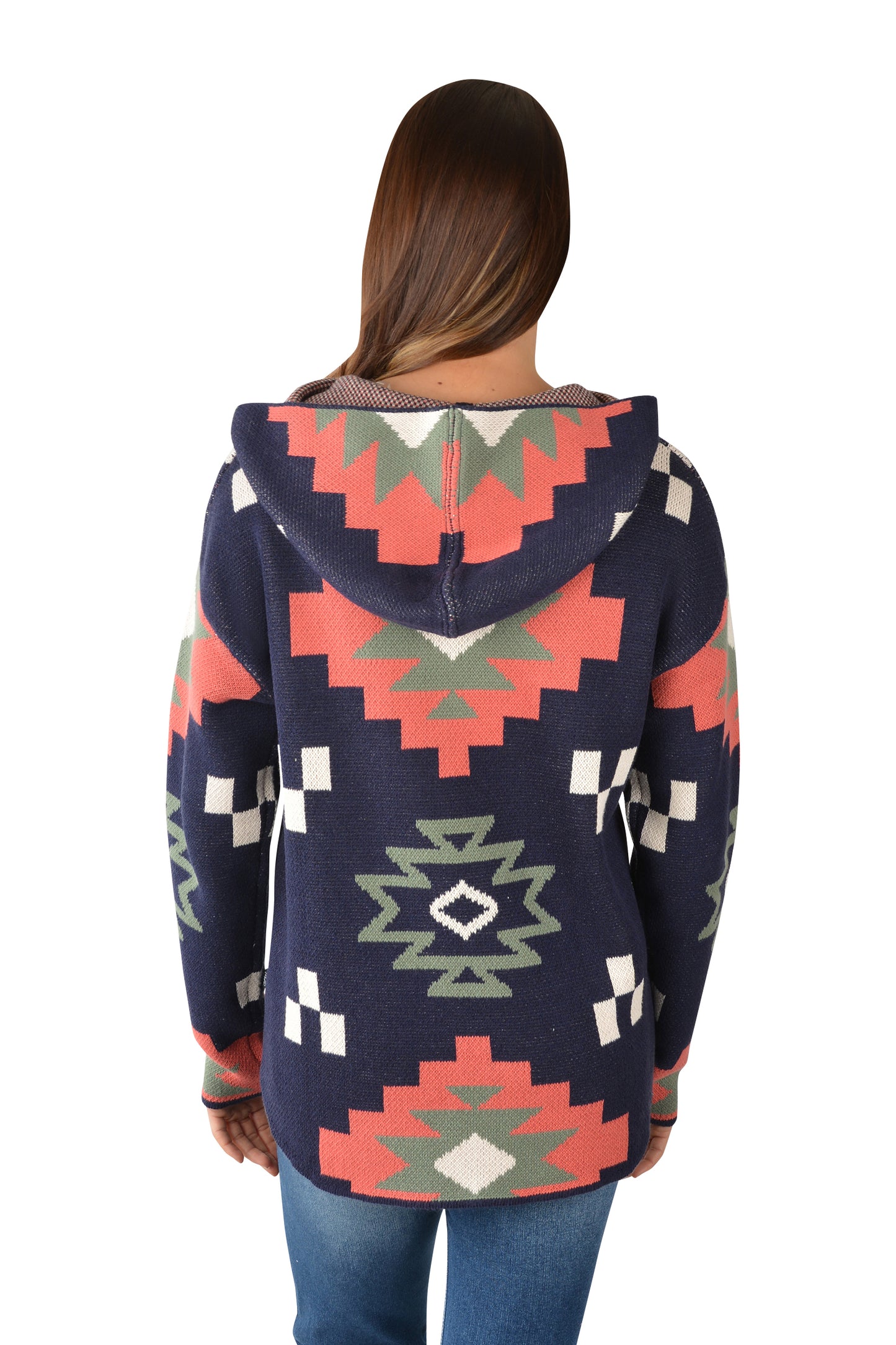 Pure Western Ladies Khloe Knitted Pullover - Multi/Navy - P3W2532722 - On Sale