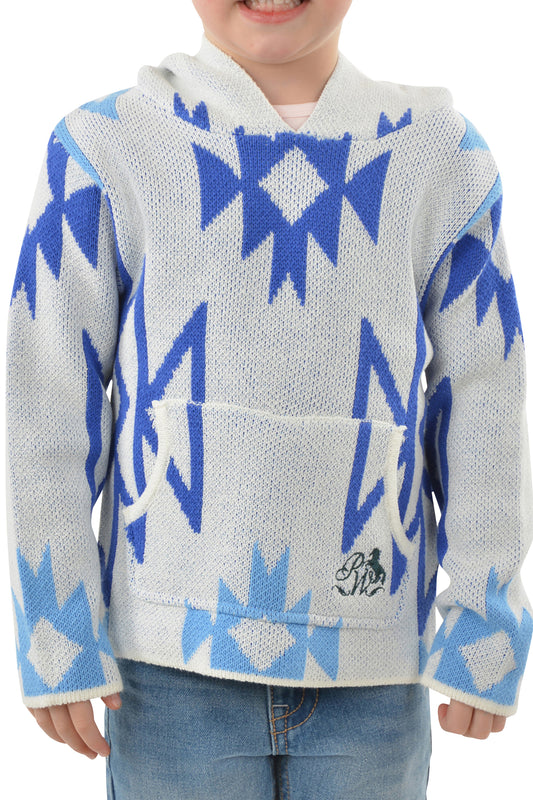 Pure Western Girls Khloe Knitted Pullover - Cream/Blue - P3W5532722- On Sale