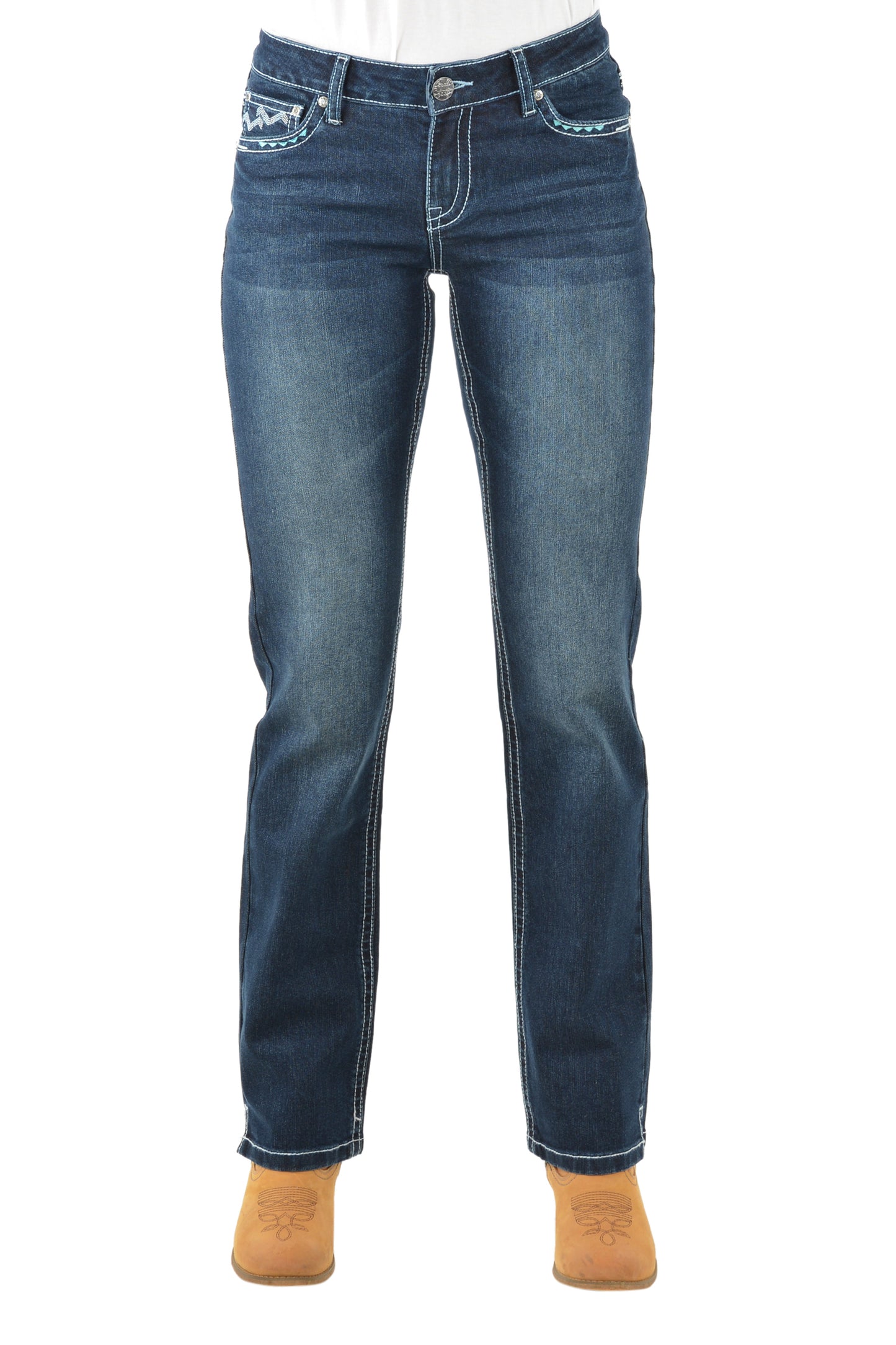 Pure Western Ladies Straight Leg Jean - PCP2212730