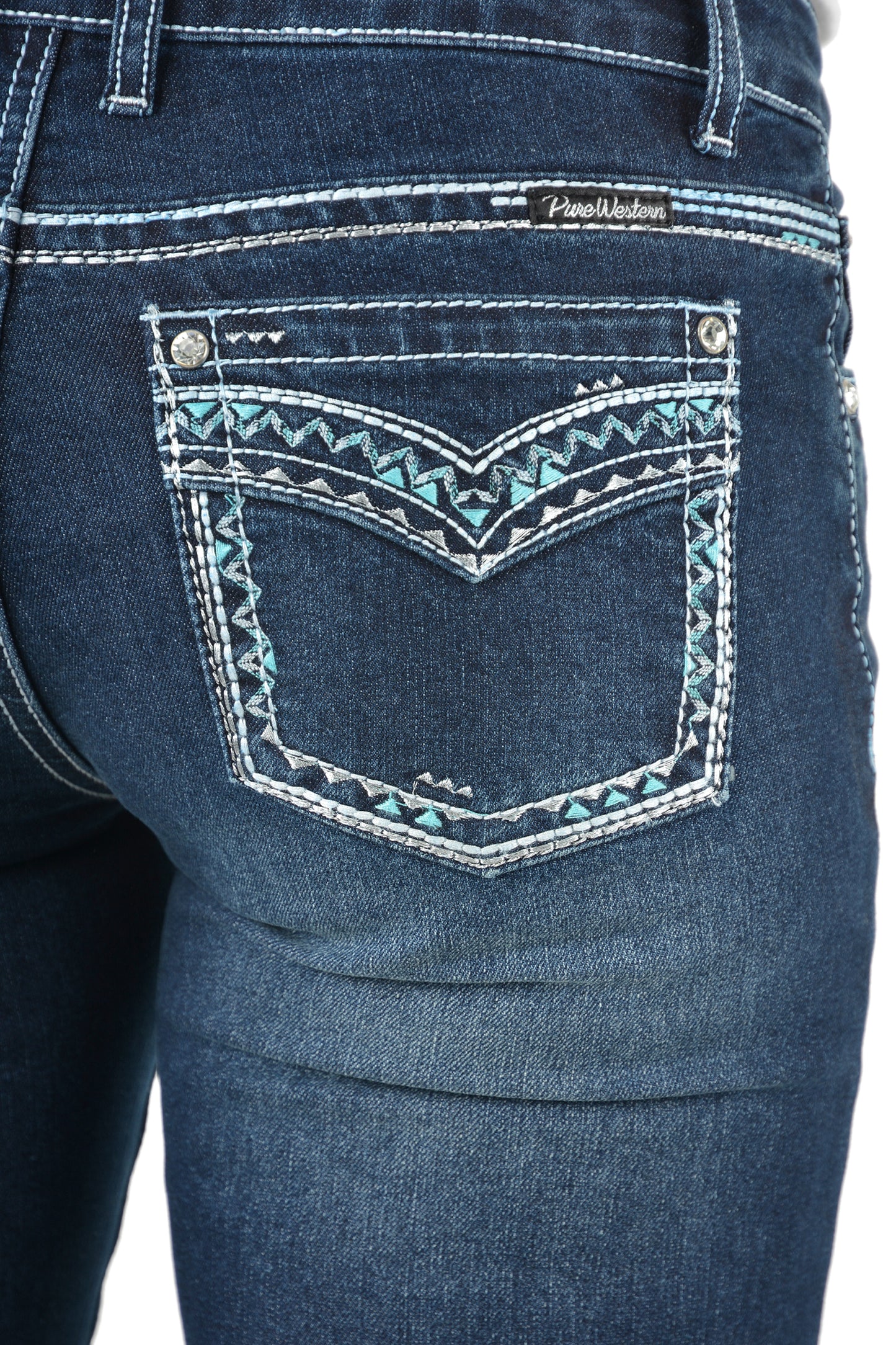 Pure Western Ladies Straight Leg Jean - PCP2212730