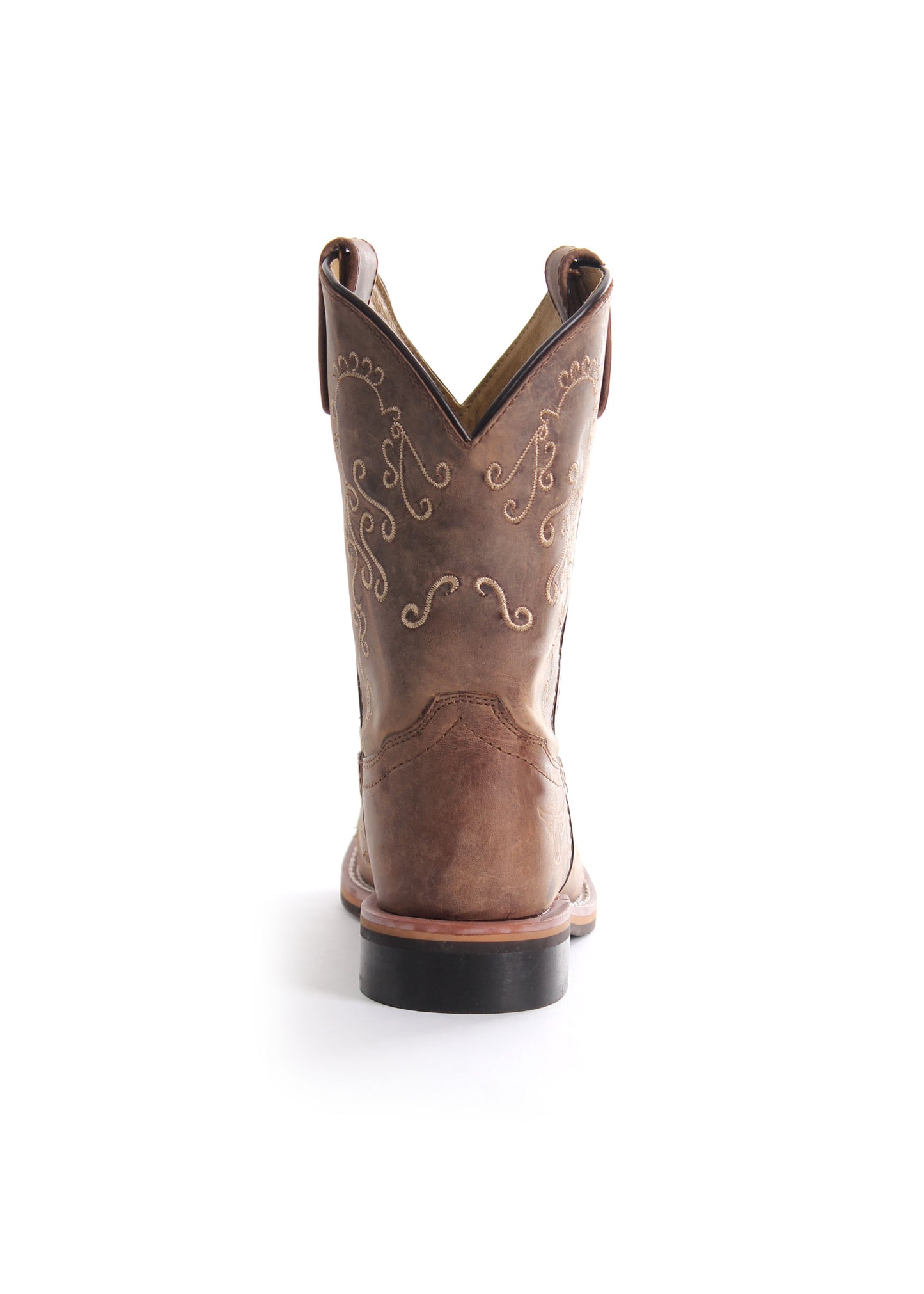 Pure Western Childrens Boot - Grace - Oil Distress Brown - PCP78049C - ON SALE