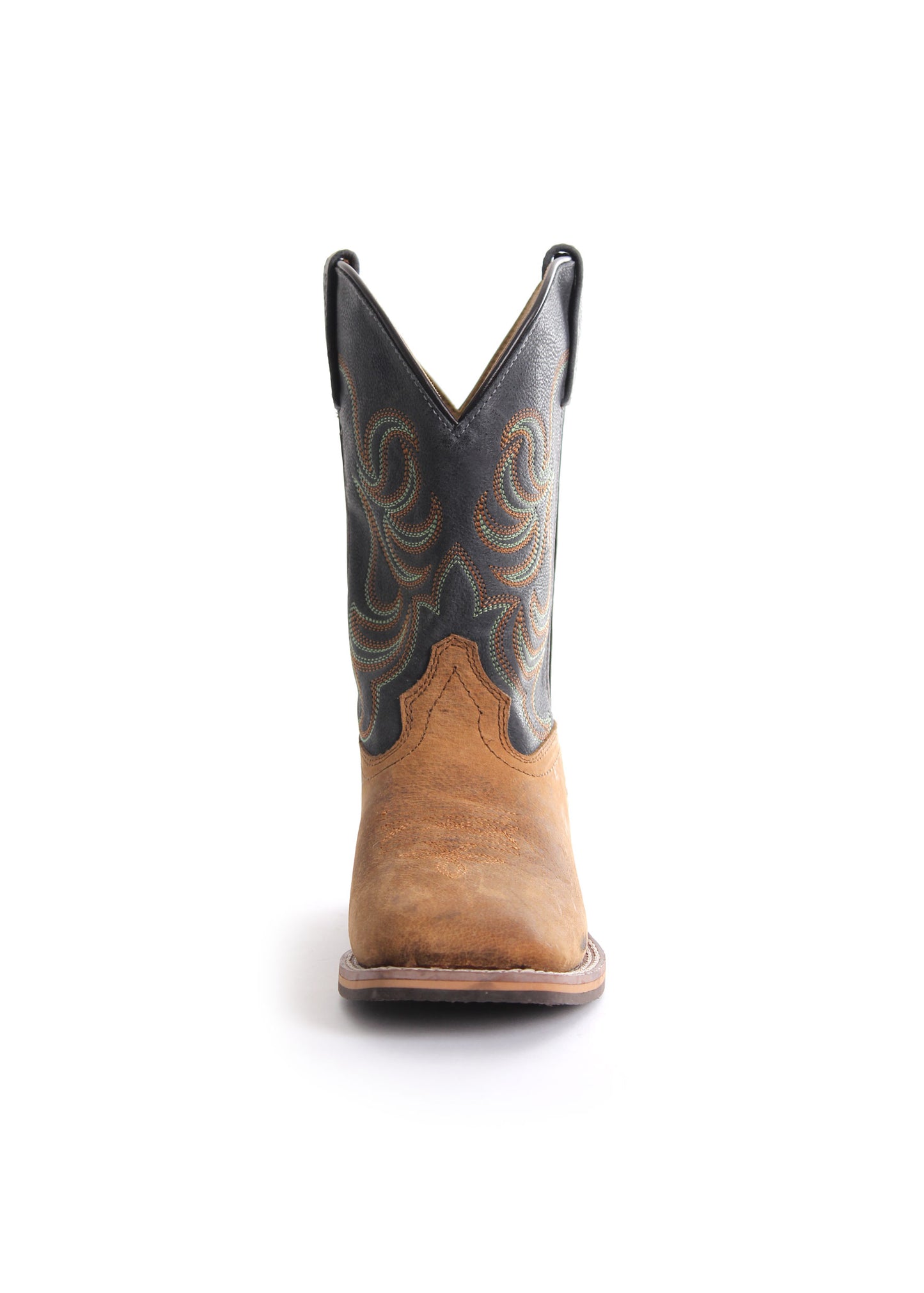 Pure Western "Cole" Childrens Boot - Oil Distressed Rust/Navy
