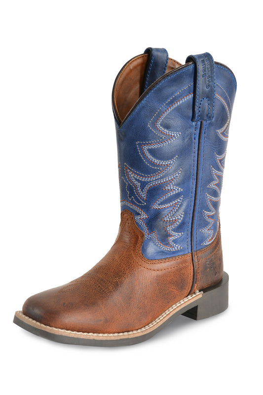 Pure Western Childrens Judd Boot - Rust/Oiled Blue - PCP78096C