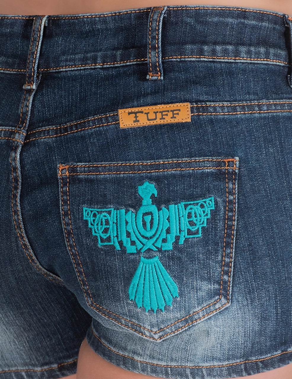 Cowgirl Tuff Ladies Turquoise Thunder Shorts