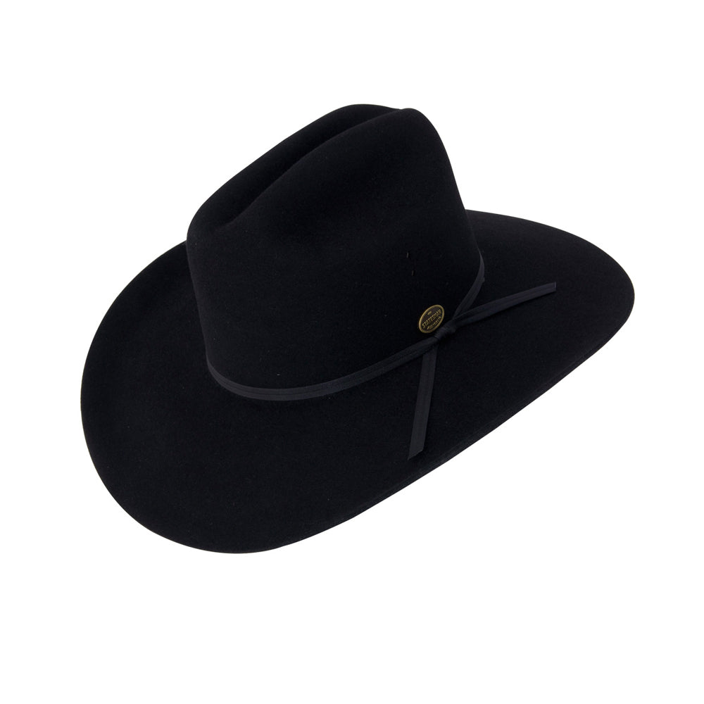 Statesman Hat - Serpentine Fur Felt - Black