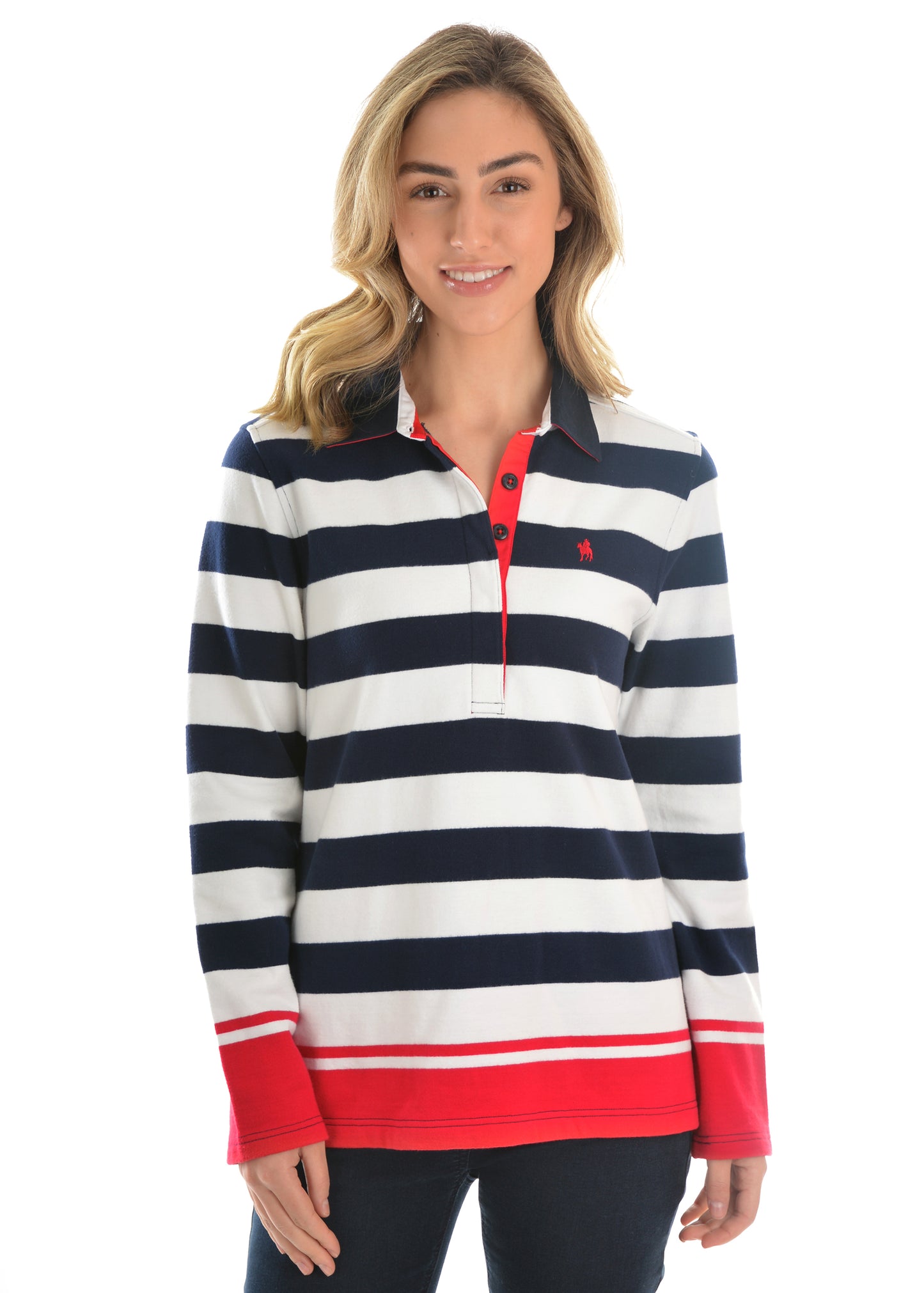 Thomas Cook Ladies Yass Stripe Rugby - ON SALE