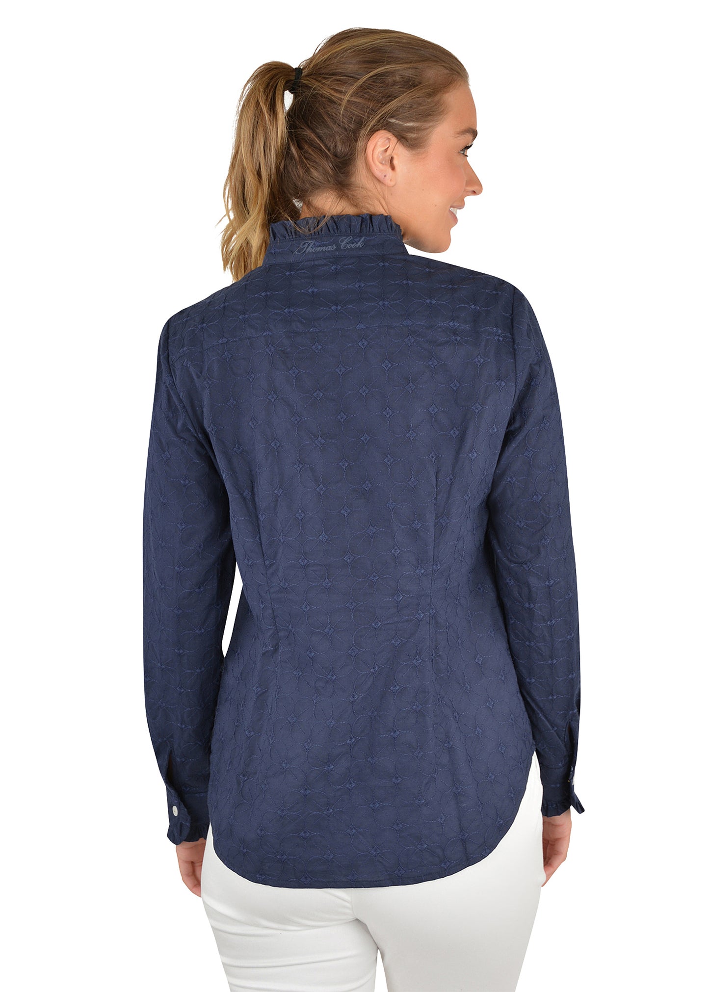 Thomas Cook Ladies Liberty Ruffle Collar Long Sleeve Shirt - T2S2133056