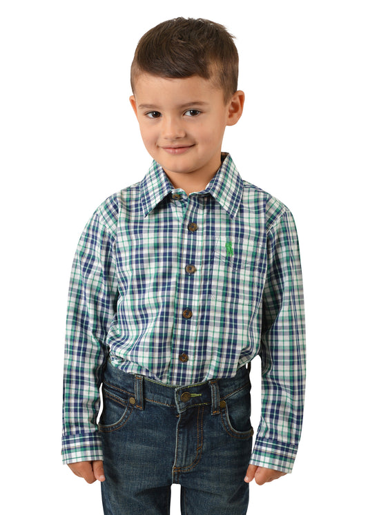 Thomas Cook Boy’s Jackson Check 1-Pocket Long Sleeve Shirt - T2S3139022