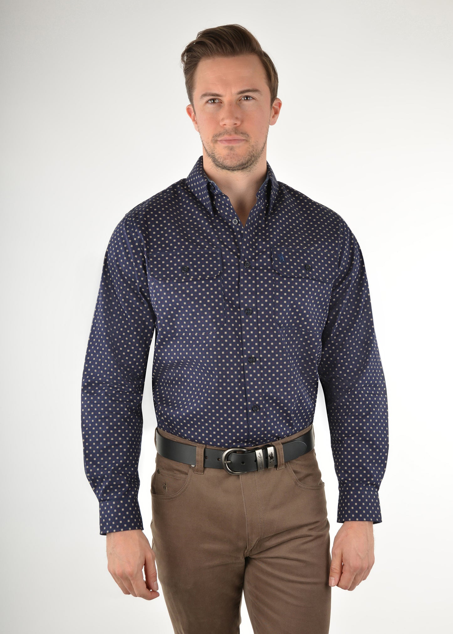 Thomas Cook Mens Mittagong Print L/S Shirt