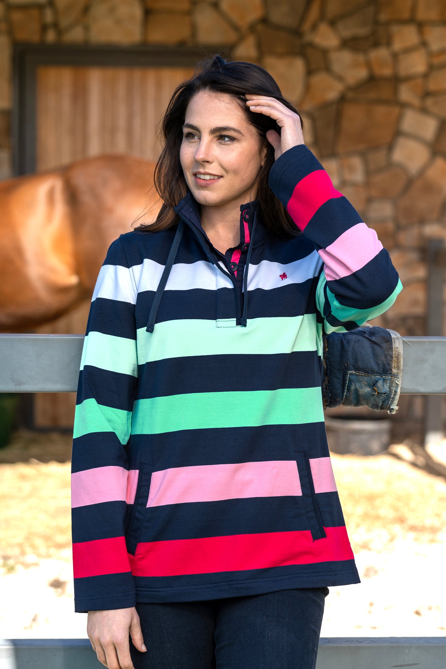 Thomas Cook Ladies Lucy Stripe Rugby - ON SALE