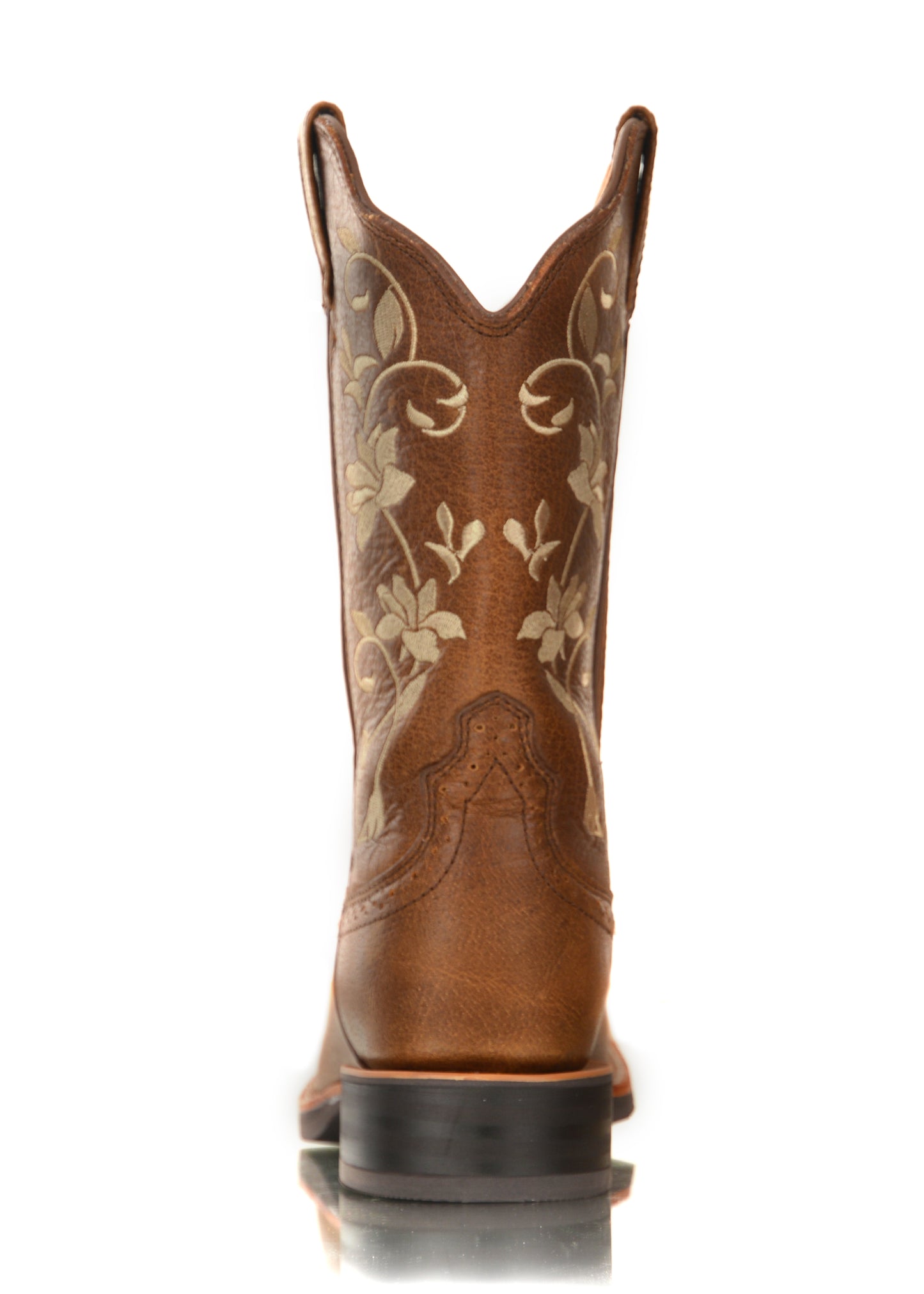 Twisted X Ladies Floral Ruff Stock Boots - Oiled Bomber - TCWRS0005