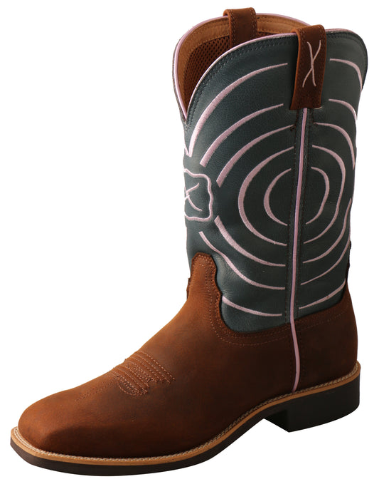 Twisted X Ladies Cyclone Tophand Boots - Dark Brown/Navy - TCWTH0002- ON SALE