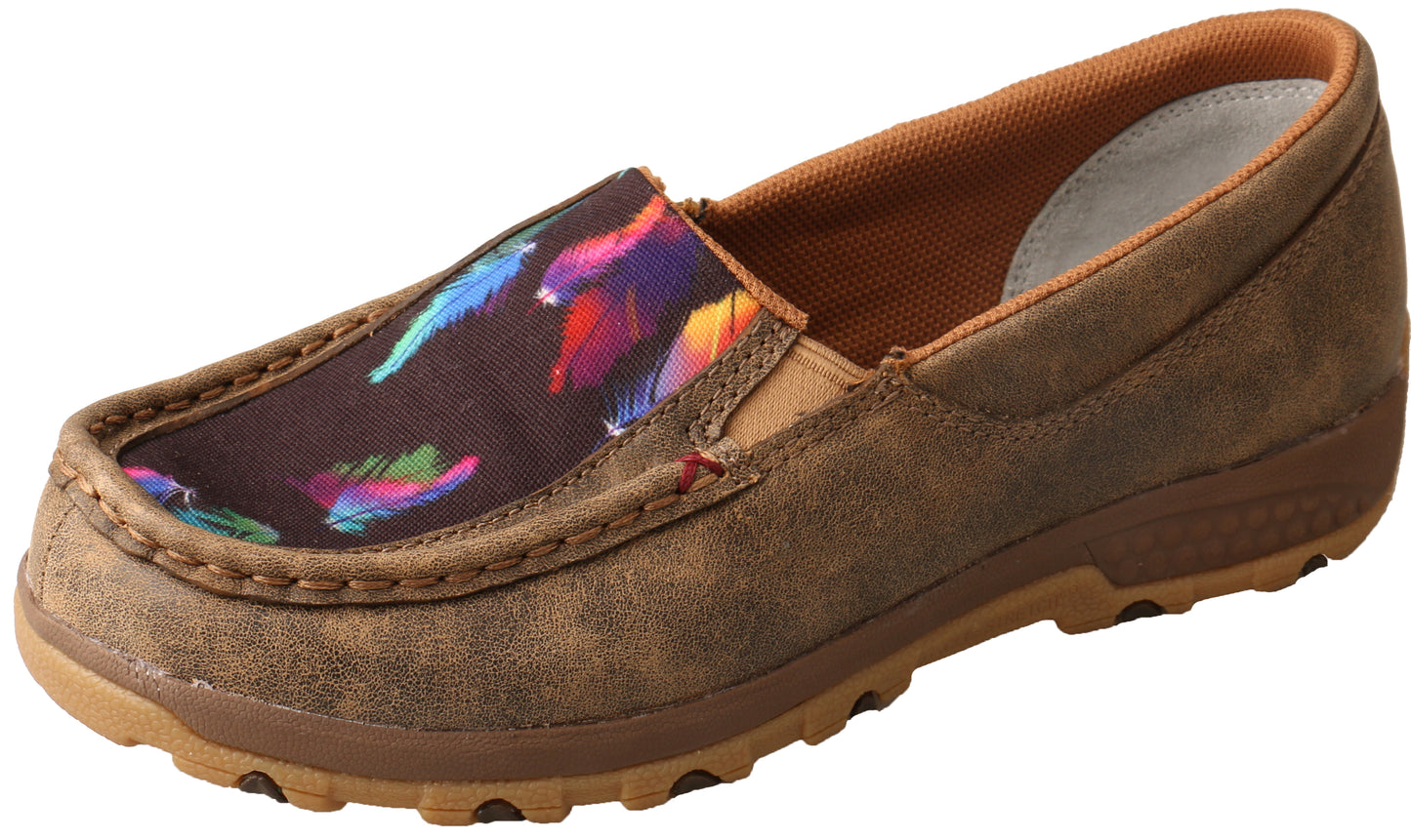 Twisted X Ladies Feather Cell Stretch Slip On Mocs - TCWXC0003 - ON SALE