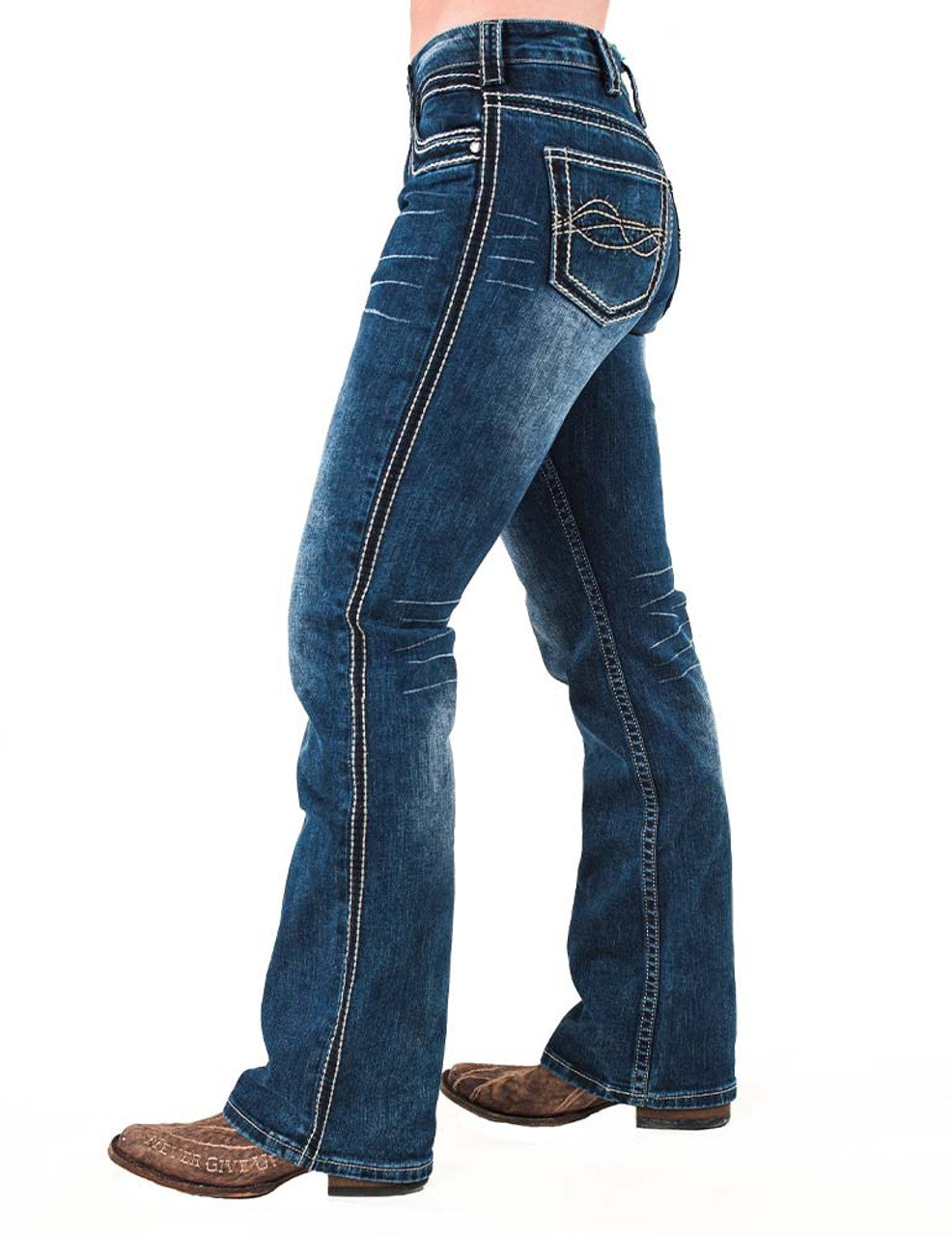 Cowgirl Tuff Ladies Jeans - Mid Rise - Triumph