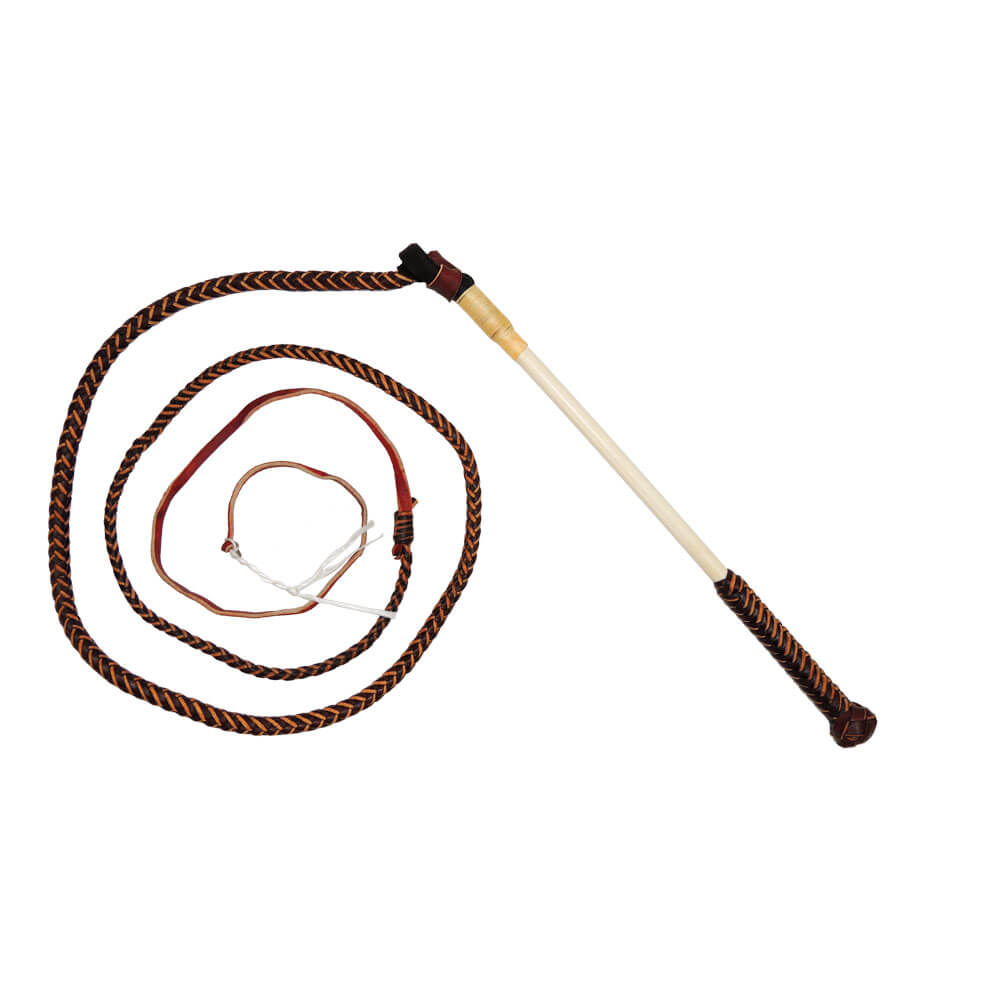 NWA Redhide Complete Stock Whip 8ft x 4Plait