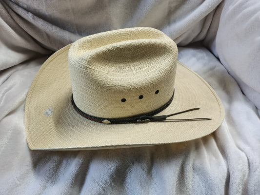 Wrangler Straw Hat - Cream with Brown Band - ON SALE