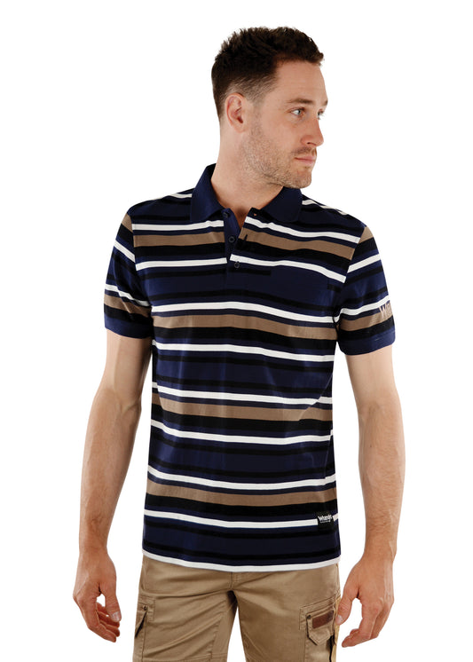 Wrangler Mens Oxley Short Sleeve Polo