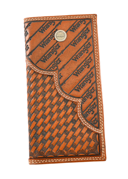 Wrangler Mens Hastings Rodeo Wallet - Coffee/Tan