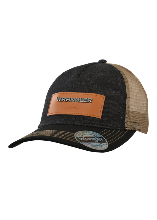 Wrangler Mens Denim Trucker Cap