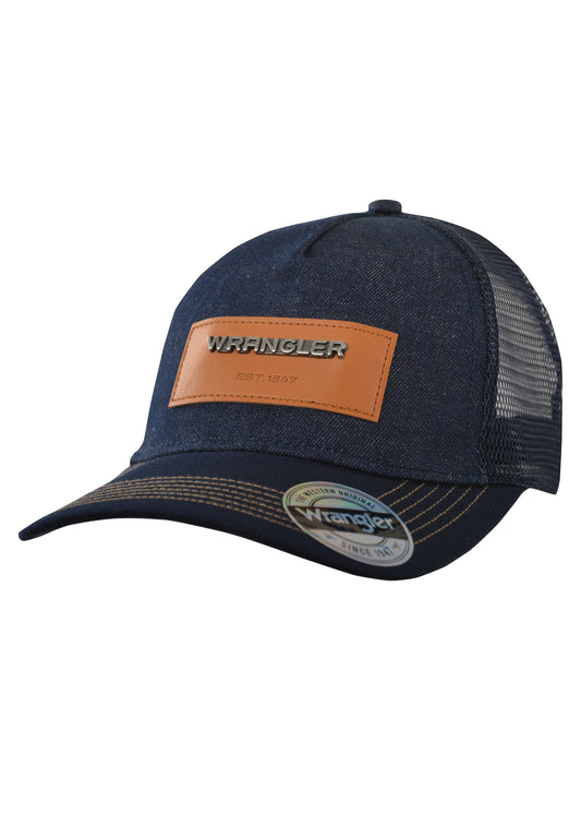 Wrangler Mens Denim Trucker Cap